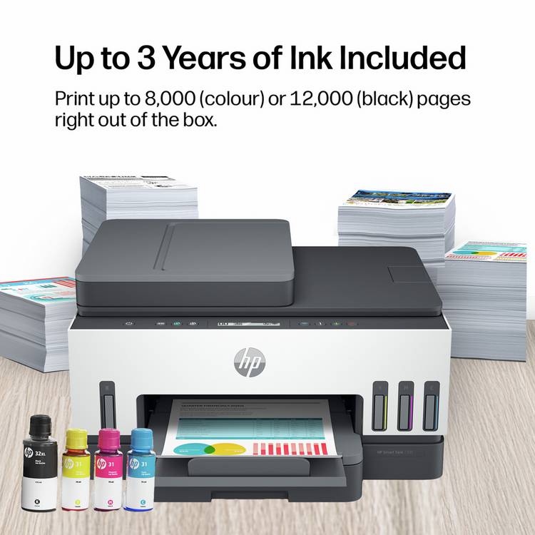 HP Smart Tank 7305 wireless all-in-one printer, UK version