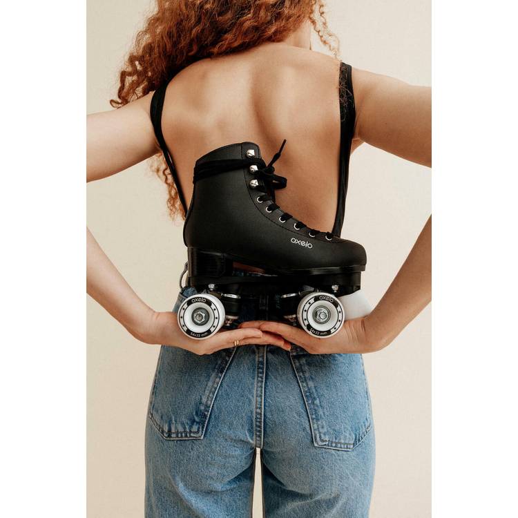 Decathlon 100 quad roller skates black UK 5, UK version