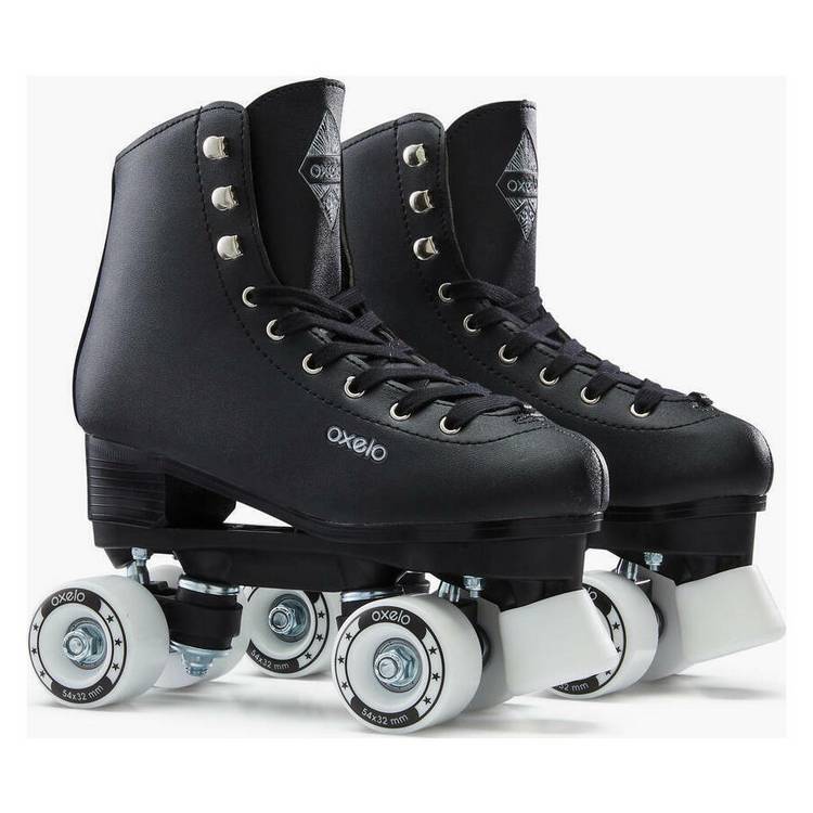 Decathlon 100 roller skates black UK size 7, UK version
