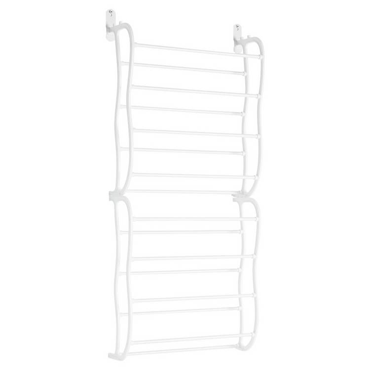 Argos Home shoe rack 8-shelf white, imported from the UK