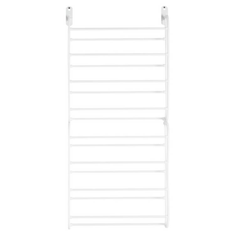 Argos Home shoe rack 8-shelf white, imported from the UK