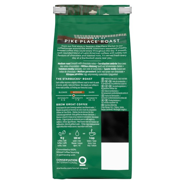 STARBUCKS Pike Place Medium Roast Coffee Beans   200g GOODS M&S