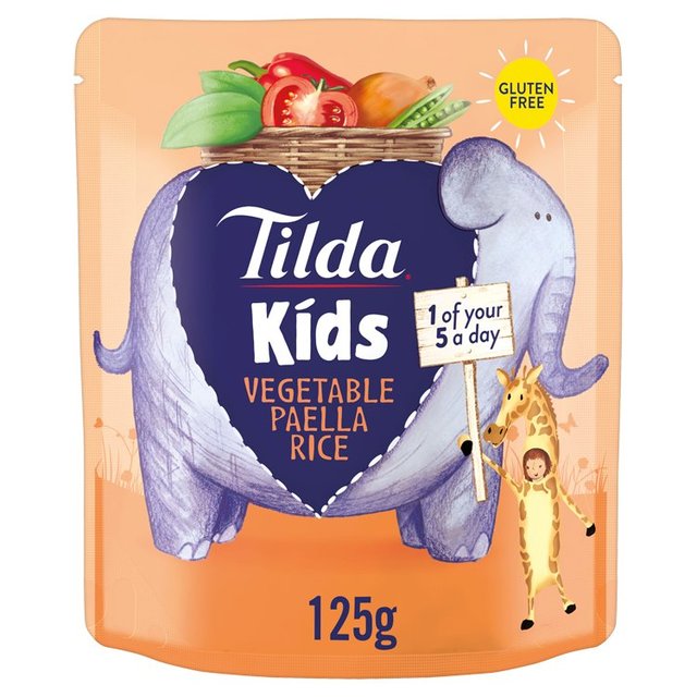 Tilda Kids Vegetable Paella Rice   125g GOODS M&S