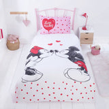 Disney Mickey Minnie cotton kids bedding set single, UK version