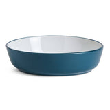 Habitat two-tone stoneware pasta bowls in navy and white, UK version