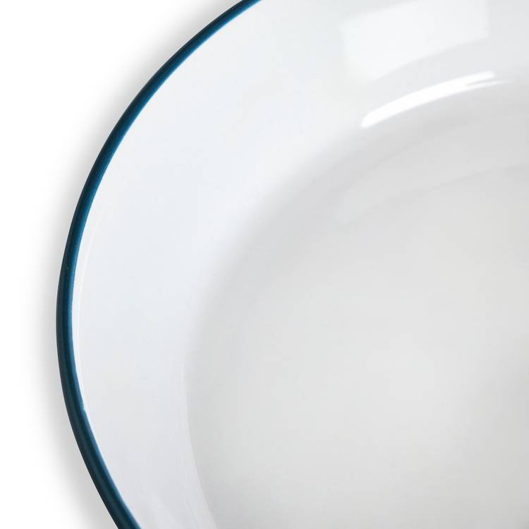 Habitat two-tone stoneware pasta bowls in navy and white, UK version