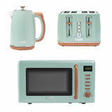 Argos Haden Dorchester Bundle Kettle, Toaster & Microwave Sage Green Kitchen Appliance Set- Buy online at McGrocer