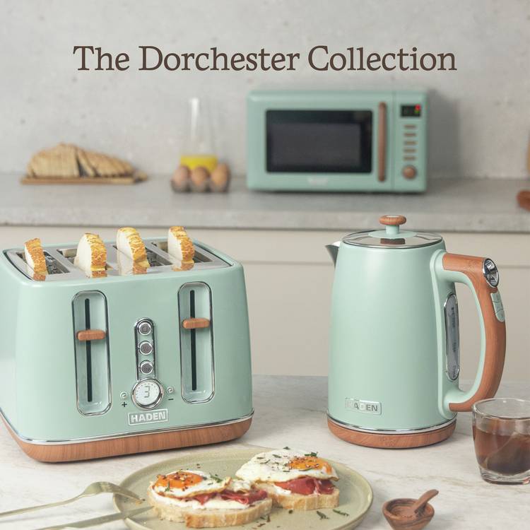 Haden Dorchester kitchen bundle sage green, imported from the UK