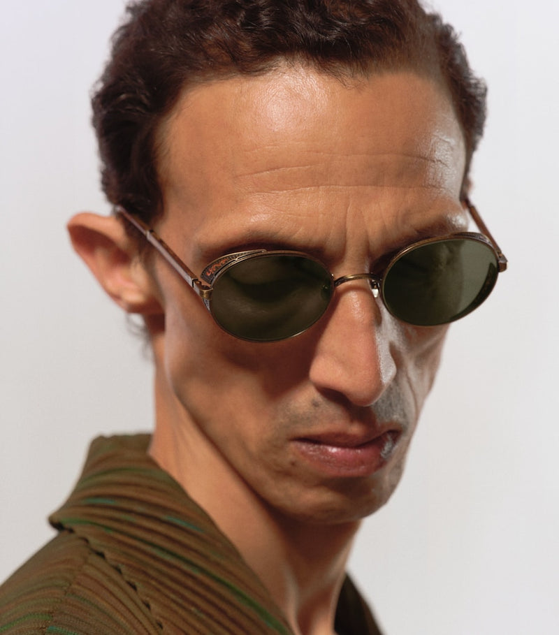 Matsuda M3137 round titanium sunglasses, imported from the UK