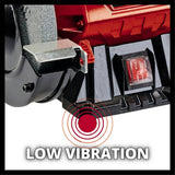 Einhell 150W double wheel bench grinder, imported from the UK