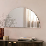 Argos Habitat Frameless Half Circle Wall Mirror - 45x90cm- Buy online at McGrocer