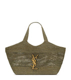 Saint Laurent Icare tote bag woven raffia, imported from the UK