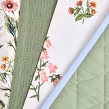 Argos Home bee floral cotton textile set cream, UK version