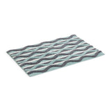Habitat retro wave geo bath mat blue 80x50cm (British brand)