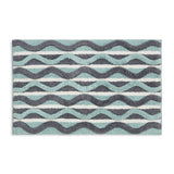Habitat retro wave geo bath mat blue 80x50cm (British brand)