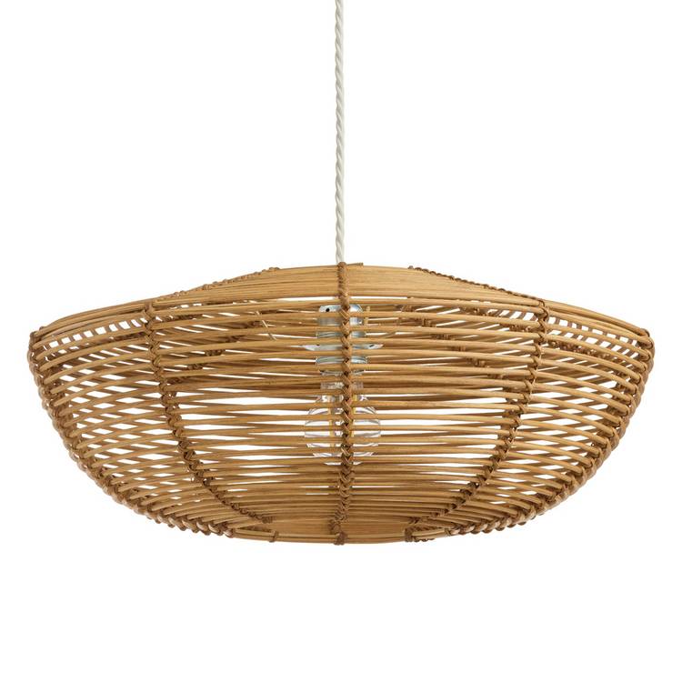 Habitat Mariana rattan lampshade 50cm, UK version