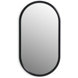 Habitat black pill wall mirror 110x60cm, imported from the UK