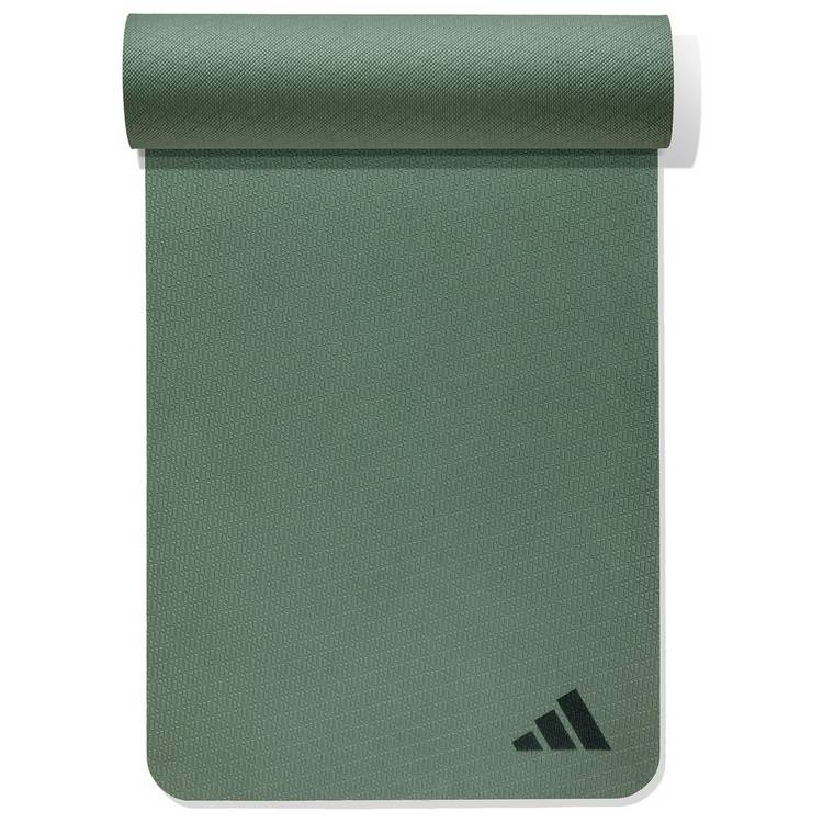 Adidas green 4mm thick yoga mat L176cm - British product
