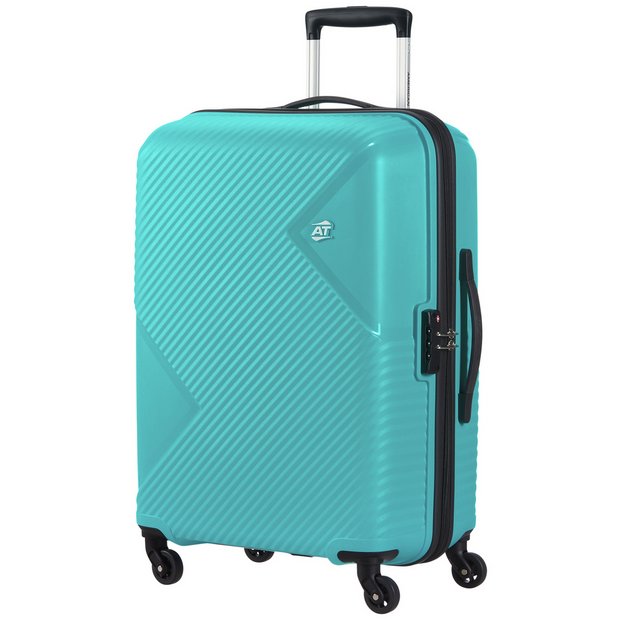 American Tourister Zakk blue hardcase medium suitcase - British product