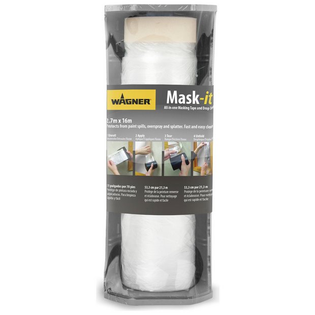 Wagner MaskIt large masking set with tape and drop sheet - British product