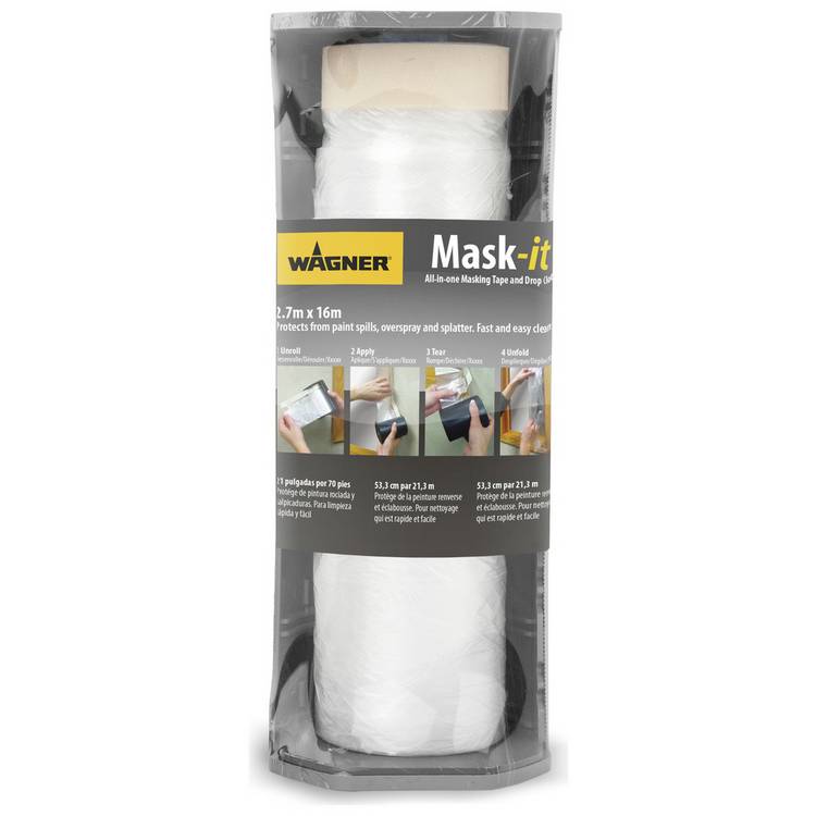 Wagner MaskIt large masking set with tape and drop sheet - British product