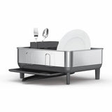 Simplehuman compact steel frame dish rack (British brand)