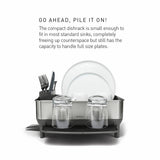 Simplehuman compact steel frame dish rack (British brand)