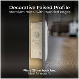 BG Nexus double switched socket brushed steel, imported from the UK