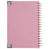 Habitat Country Linen B5 spiral-bound student planner in pink (British brand)