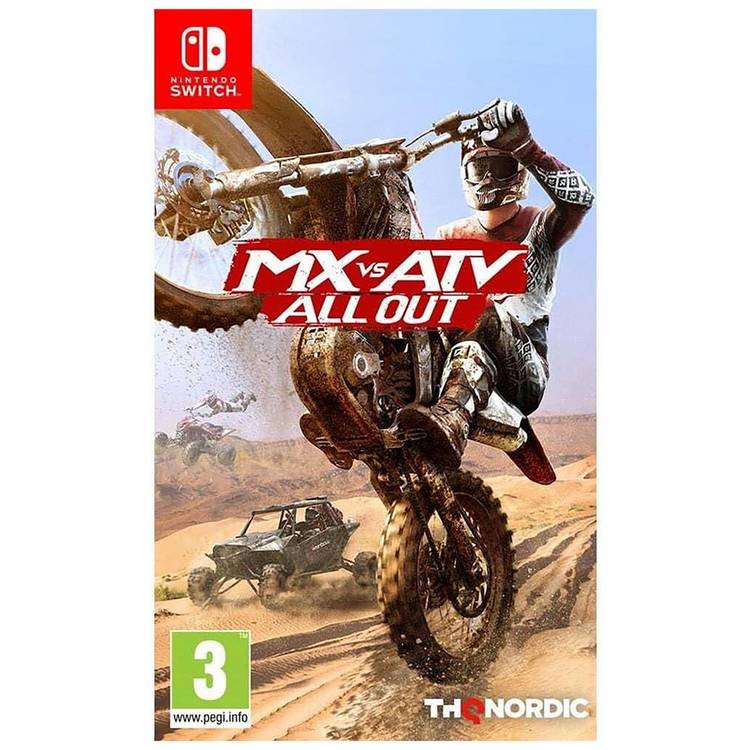 MX vs ATV All Out Nintendo Switch racing game, UK version