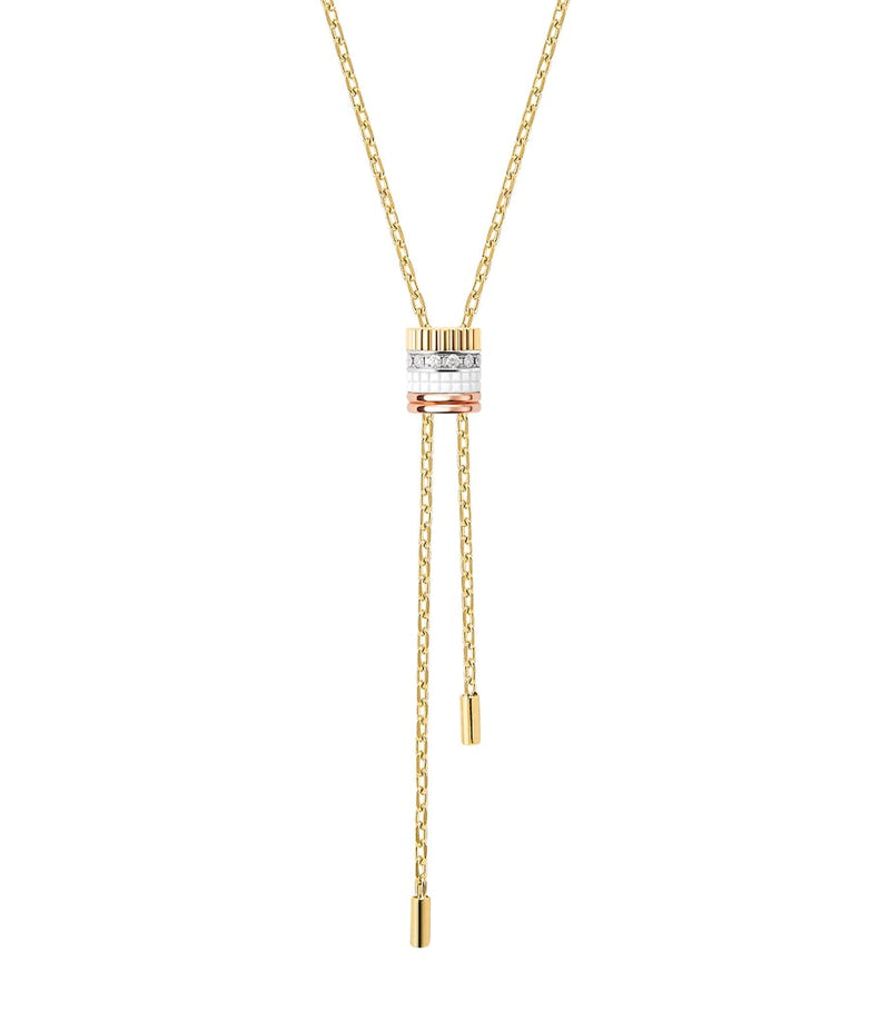Boucheron Quatre White Edition necklace mixed gold with diamonds, UK version