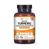 Holland & Barrett Prowise Healthcare Organic Turmeric Capsules High Strength 1440mg 120 Capsules with Black Pepper and Ginger- Buy online at McGrocer