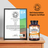 Prowise Healthcare organic turmeric high strength 120 capsules, imported from the UK