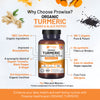 Prowise Healthcare organic turmeric high strength 120 capsules, imported from the UK