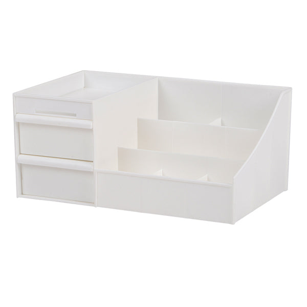 Livingandhome makeup storage box white large, UK version