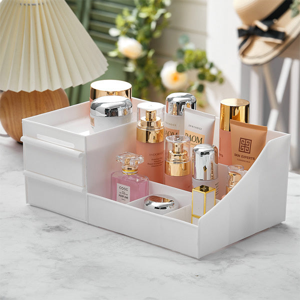 Livingandhome makeup storage box white large, UK version