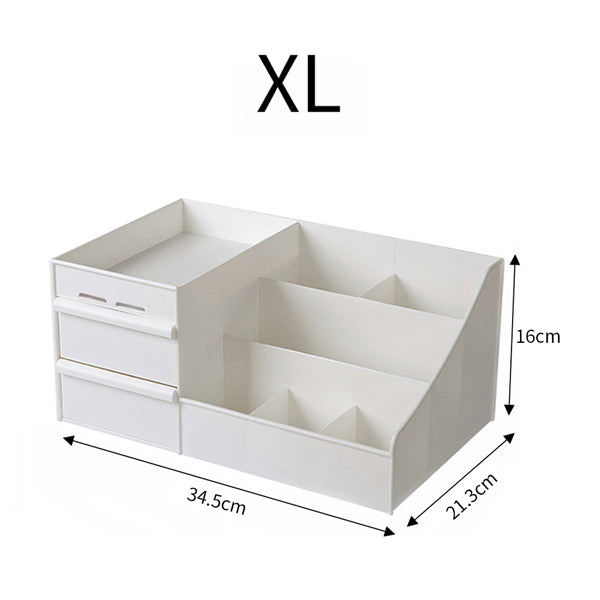 Livingandhome makeup storage box white large, UK version