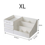 Livingandhome makeup storage box white large, UK version