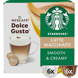 STARBUCKS Latte Macchiato Coffee Pods by NESCAFE Dolce Gusto 12 per pack GOODS M&S