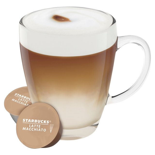 STARBUCKS Latte Macchiato Coffee Pods by NESCAFE Dolce Gusto 12 per pack GOODS M&S