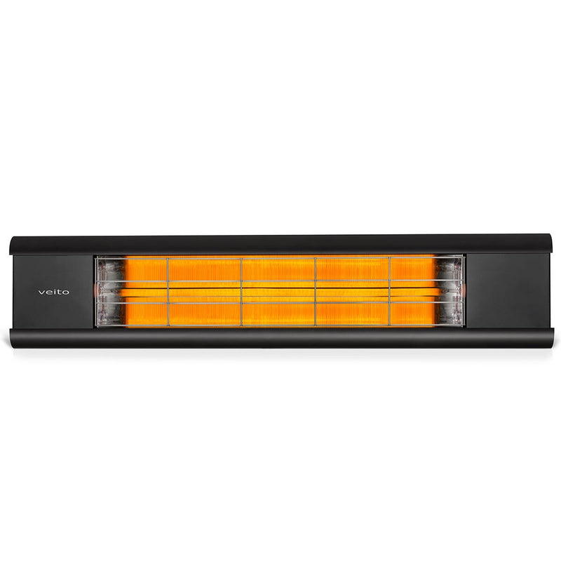 Veito Aero 2500 carbon infrared heater black, imported from the UK