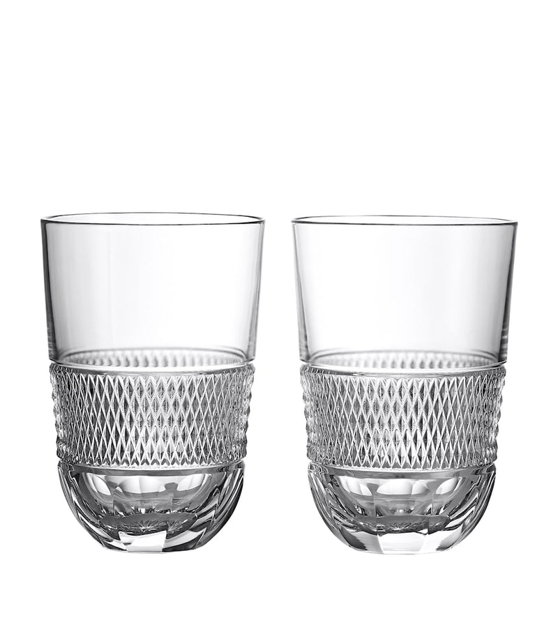 Waterford Copper Coast crystal water glasses (British brand)