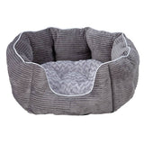 Argos Grey Cord Oval Pet Bed - Medium- Buy online at McGrocer