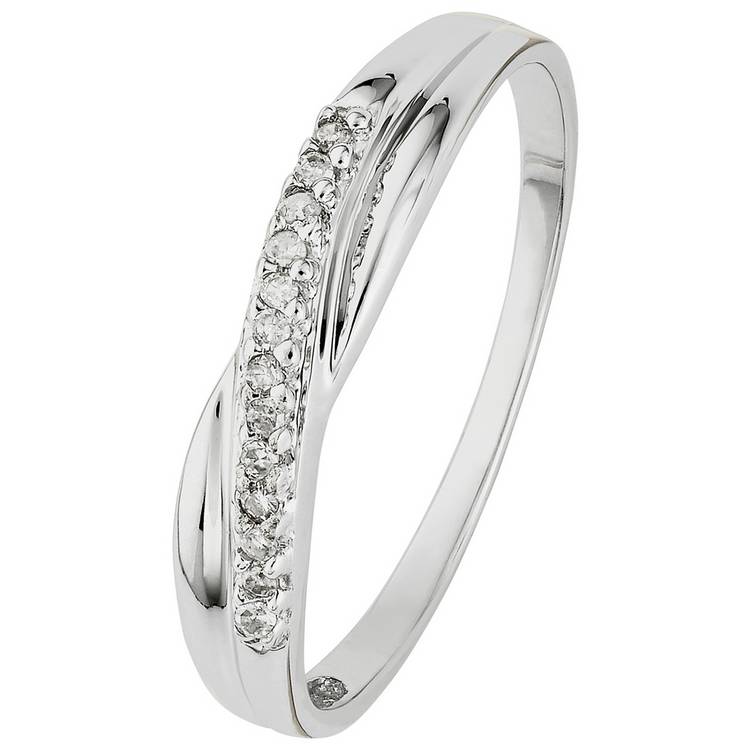 Revere diamond accent eternity ring 0.05ct (British brand)
