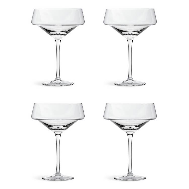 Habitat Sahara set of 4 champagne coupe glasses (British brand)