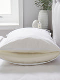 Medium Dual Support Memory Foam White Pillow 48 x 74cm, imported from the UK