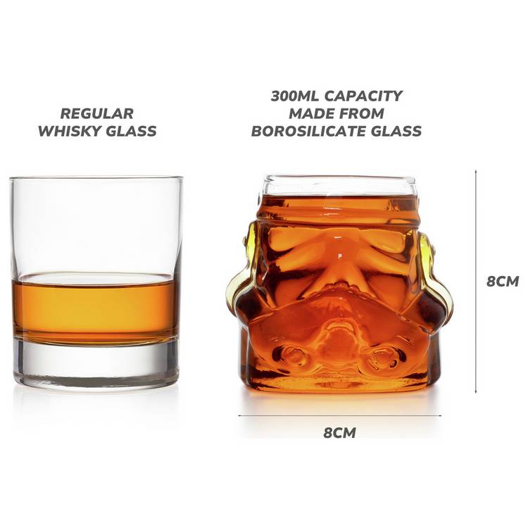 Stormtrooper 3D whiskey glasses UK version