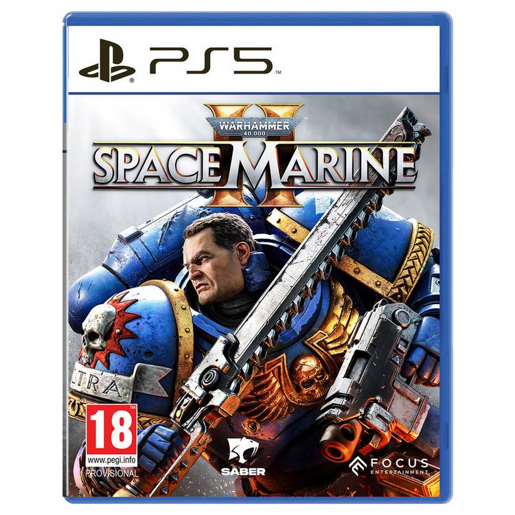 Warhammer 40000 Space Marine 2 PS5 game disc (British brand)