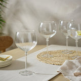 Habitat optic ribbed gin glasses set of 4 (British brand)