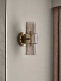 Lipsy gold ribbed glass wall light (British brand)